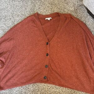 Women's Rust Sweater Cardigan